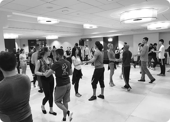 People dancing in studio